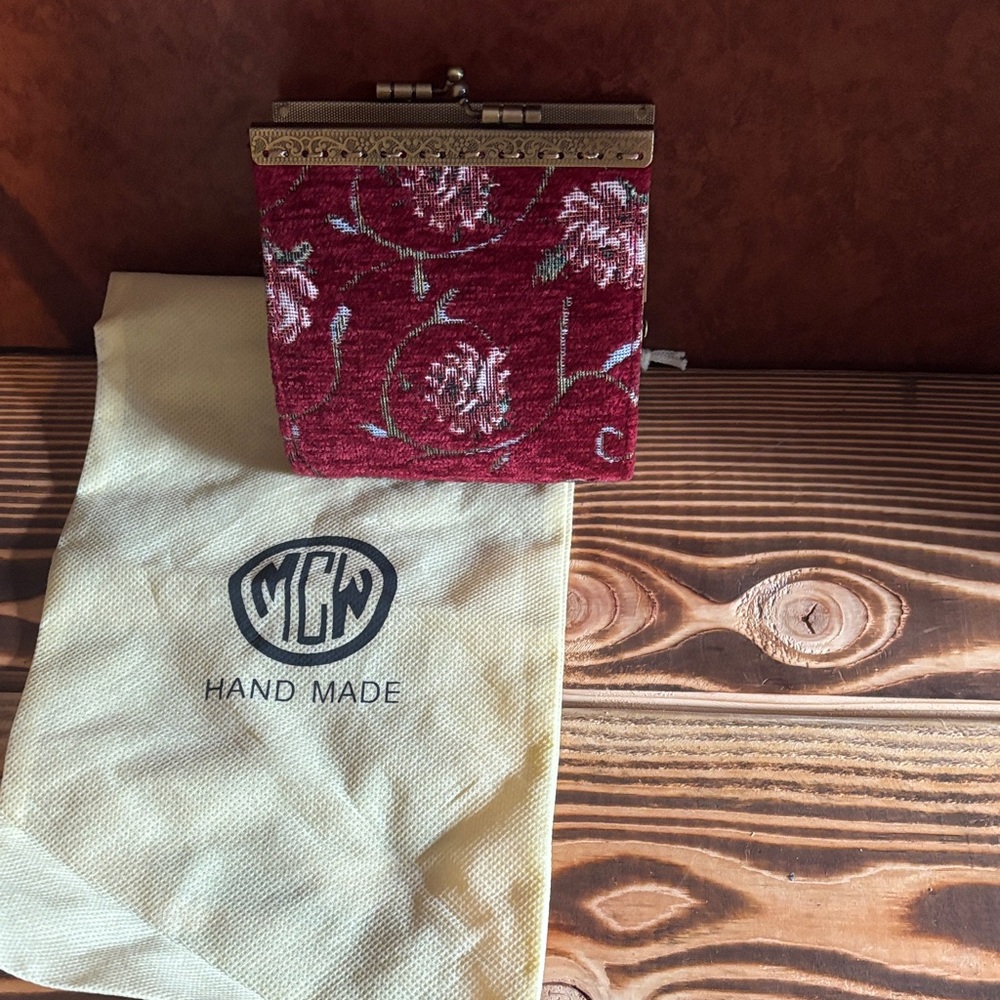 Handmade Red Floral Wallet